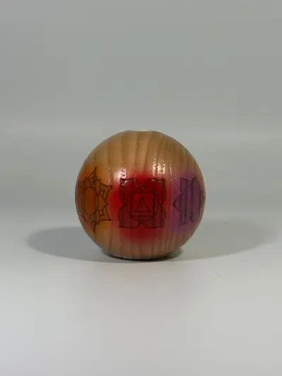 Engraved Chakra Tama (Painted) - Absolute Cleared