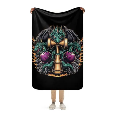 DAT Dragon Sherpa blanket (37"x57")