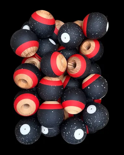 REVO TAMA only - ASH Splatter - Black Red